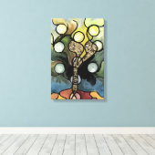 Boom van het Leven Canvas Afdruk (Insitu (Houten vloer))