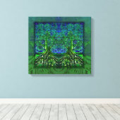 Boom van het Leven Dankbaarheid Canvas Afdruk (Insitu (Houten vloer))