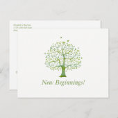 Boom van het leven, Elegant Wedding Bedankt Briefkaart (Voorkant / Achterkant)