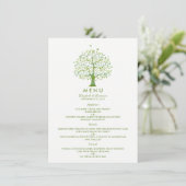 Boom van het leven, Elegant Wedding Menu (Staand voorkant)