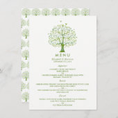 Boom van het leven, Elegant Wedding Menu (Voorkant / Achterkant)