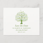 Boom van het leven, Elegant Wedding Save the Date Aankondigingskaart (Voorkant)