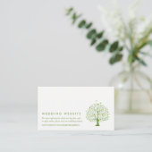 Boom van het leven, Elegant Wedding Website Informatiekaartje (Staand voorkant)