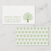 Boom van het leven, Elegant Wedding Website Informatiekaartje (Voorkant / Achterkant)