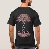 Boom van het leven en DNA Dubbele helix Strand T-shirt (Achterkant)