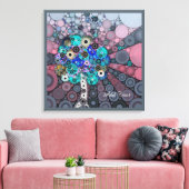 Boom van het leven Esoterische kunstgeschenk op ma Canvas Afdruk (Insitu (Woonkamer))