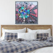 Boom van het leven Esoterische kunstgeschenk op ma Canvas Afdruk (Insitu (Slaapkamer))