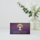 Boom van het leven - Fasen van de maan - parels en Visitekaartje (Staand voorkant)