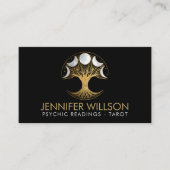 Boom van het leven - Fasen van de maan - parels en Visitekaartje (Voorkant)