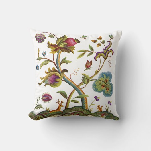 Boom van het Leven Faux Geborduurd Kussen (Voorkant)