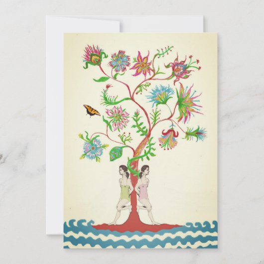 Boom van het leven. Flora en fauna Kaart (Voorkant)