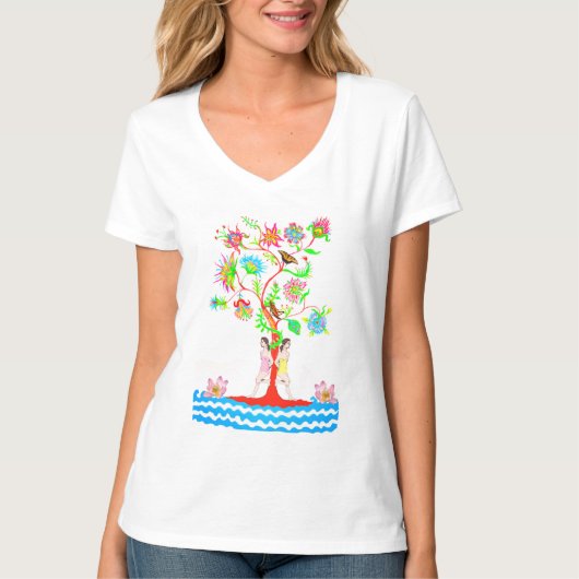 Boom van het leven. Flora en fauna T-shirt (Voorkant)