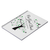 Boom van het leven gastboek bruiloft herdenking an notitieboek (Linkerzijde)