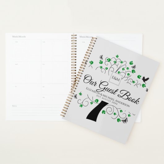 Boom van het leven gastboek bruiloft herdenking an planner (Display)