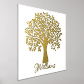 Boom van het leven gepersonaliseerde familienaam folie afdrukken (Laagn)