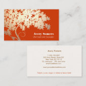 Boom van het Leven Gezondheid en Wellness Oranje N Visitekaartje (Voorkant / Achterkant)