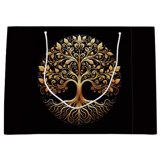 Boom van het Leven Gift Bag Groot Cadeauzakje (Voorkant)