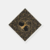 Boom van het leven Golden Spiral en Gemstenen Servet (Hoek)