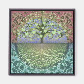 Boom van het leven, hart en liefde magneet (Voorkant)