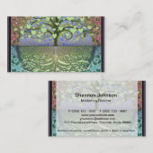 Boom van het leven, hart en liefde visitekaartje (Voorkant / Achterkant)