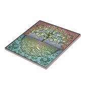 Boom van het Leven Hart van Amelia Carrie Tegeltje (Zijkant)