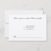 Boom van het leven Hebreeuws joods huwelijk RSVP S (Achterkant)