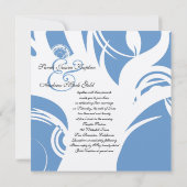 Boom van het leven Hebreeuwse joodse bruiloft blau Kaart (Achterkant)