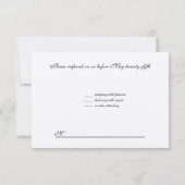 Boom van het leven Hebreeuwse joodse bruiloft RSVP (Achterkant)