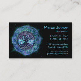 Boom van het leven in de ruimte van Amelia Carrie Visitekaartje