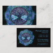 Boom van het leven in de ruimte van Amelia Carrie Visitekaartje (Voorkant / Achterkant)