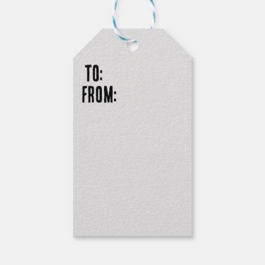 Boom van het leven in zwart-wit cadeaulabel (Achterkant)