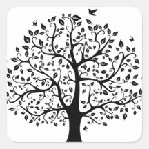 Boom van het leven in zwart-wit