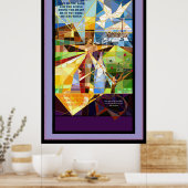 Boom van het leven Jesus Banner Poster (Keuken)