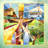 Boom van het leven Jezus Raamsticker (Vel 3)