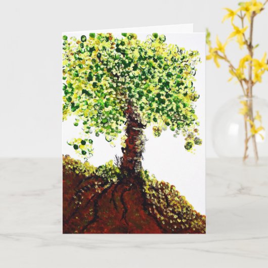 Boom van het Leven Kaart (Gele Bloem)