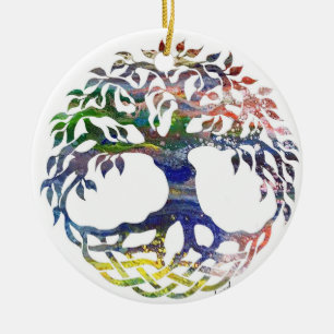 Boom van het leven, Keltische, kerstversieringen, Keramisch Ornament