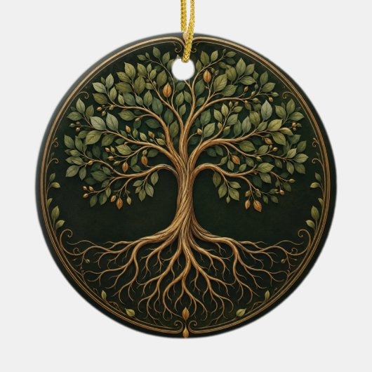 Boom van het Leven, Keramische Versiering, Botanis Keramisch Ornament (Voorkant)