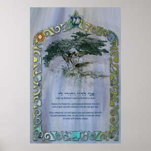 Boom van het leven Ketubah om aan te passen Poster