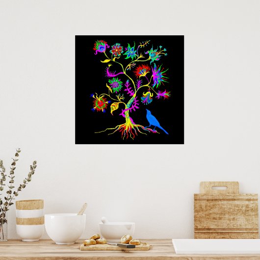 Boom van het leven kunst poster (Keuken)