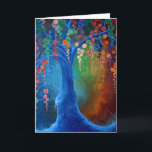 Boom van het Leven, Leeg Wenskaart, Kaart<br><div class="desc">Dit is een reproductie van het originele schilderen door Jennifer Smith,  de Boom van het Leven. Het is helder,  kleurrijk en inspirerend. Druk uw gedachten vandaag aan iemand uit! Zie andere schilderijen in www.visuallifesaversart.com</div>