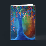 Boom van het Leven, Leeg Wenskaart, Kaart<br><div class="desc">Dit is een reproductie van het originele schilderen door Jennifer Smith, de Boom van het Leven. Het is helder, kleurrijk en inspirerend. Druk uw gedachten vandaag aan iemand uit! Zie andere schilderijen in www.visuallifesaversart.com</div>