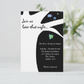 BOOM VAN HET LEVEN met STERREN Bat Mitzvah Uitnodi Kaart (Staand voorkant)