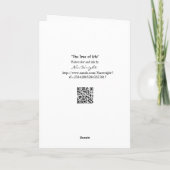 Boom van het leven met sympathie voor hartgevoede kaart (Achterkant)