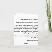 "Boom van het Leven" Notecard door Ascalon Studios Kaart (Achterkant)