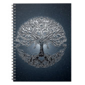 Boom van het leven Nova Blue Notitieboek (Voorkant)