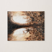 Boom van het leven op de Sunrise Puzzle Legpuzzel (Horizontaal)