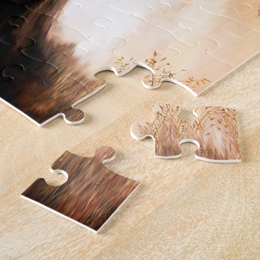 Boom van het leven op de Sunrise Puzzle Legpuzzel (Zijkant)