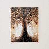 Boom van het leven op de Sunrise Puzzle Legpuzzel (Verticaal)