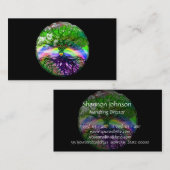 Boom van het leven regenbooghart van Amelia Carrie Visitekaartje (Voorkant / Achterkant)