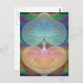 Boom van het leven regenboogharten briefkaart (Voorkant / Achterkant)